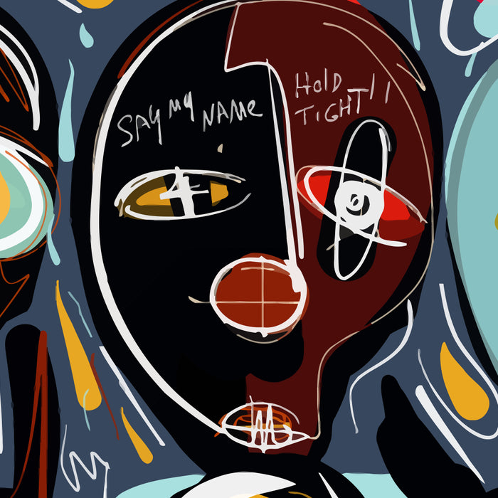 Say my name street art brut painting Coffee Mug Gallery Image 2