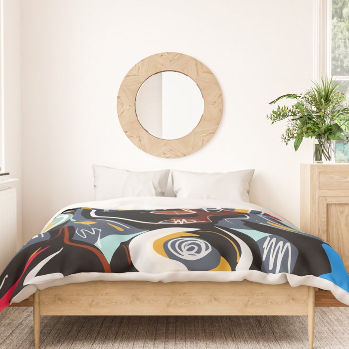 Say my name street art brut painting Duvet Cover Gallery Image 3