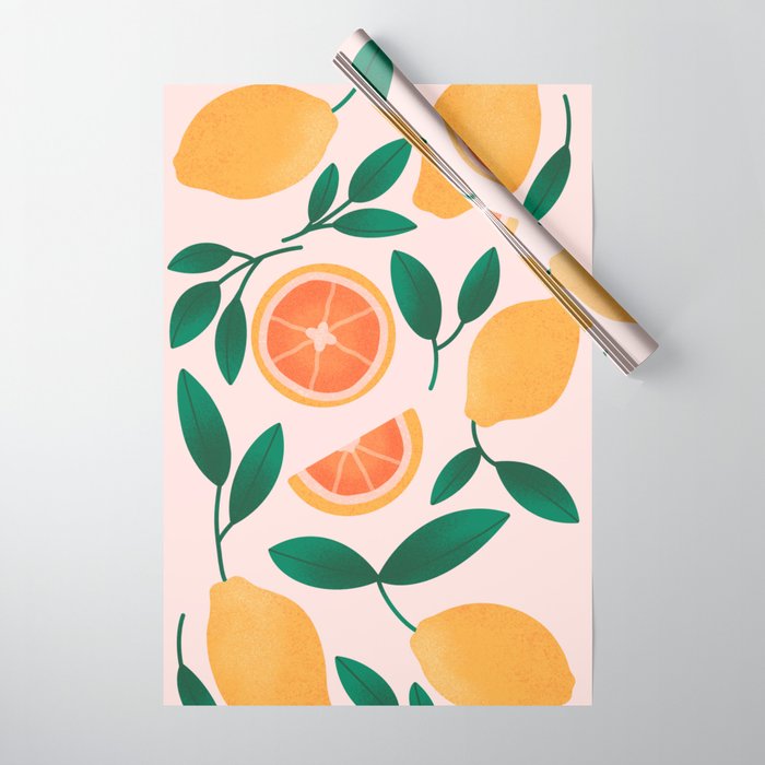 Citrus Fruits Wrapping Paper Gallery Image 1