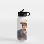 John Wayne - The Duke - Watercolor Water Bottle Gallery Image 1