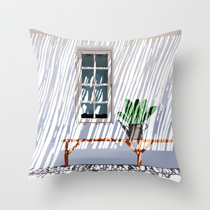 A Slow Sunday Throw Pillow Gallery Image 1