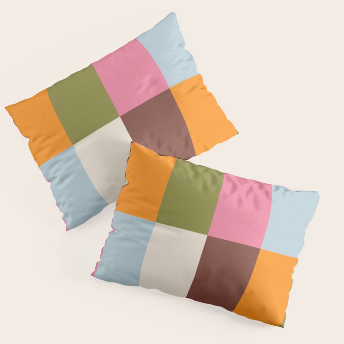 Color Block Stripes Pillow Sham Gallery Image 1