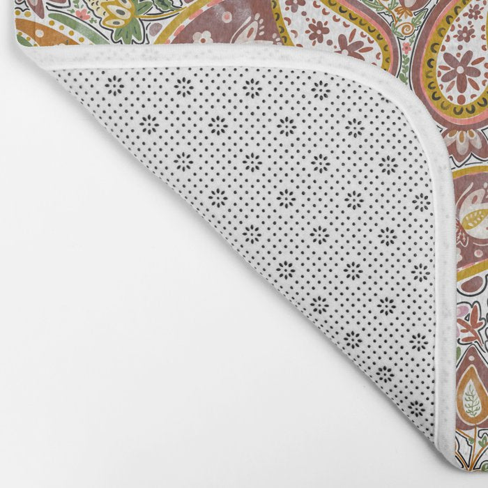 Rustic Paisley Delight Bath Mat Gallery Image 2