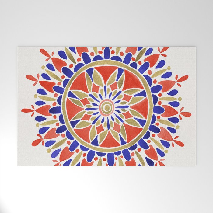 Mandala - America Palette Welcome Mat Gallery Image 1