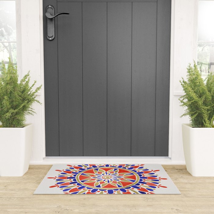Mandala - America Palette Welcome Mat Gallery Image 3