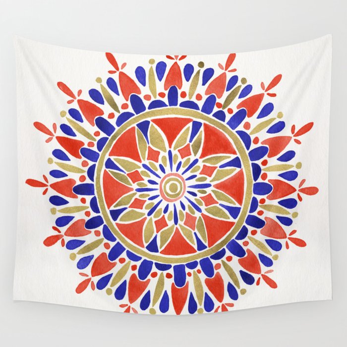 Mandala - America Palette Wall Tapestry Gallery Image 4