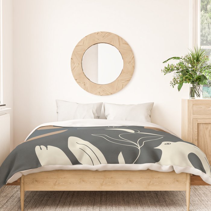 Harmony in Bloom 1 Duvet Cover Gallery Image 3