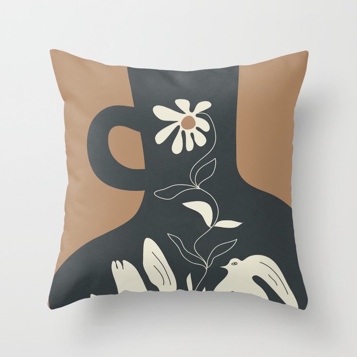 Harmony in Bloom 1 Throw Pillow Gallery Image 1