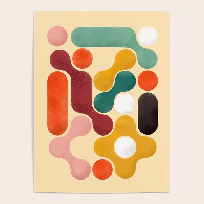 Color pops - mid century style  Poster Gallery Image 1