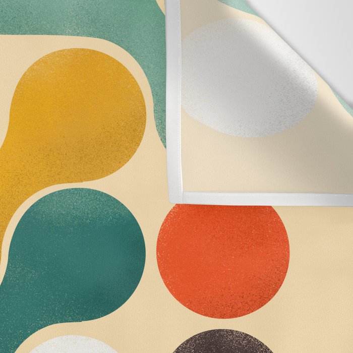 Color pops - mid century style  Wall Tapestry Gallery Image 3