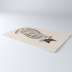 Abstract Cat in Lines Rug Gallery Image 3