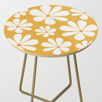Retro Daisy Pattern - Golden Yellow Side Table Gallery Image 2
