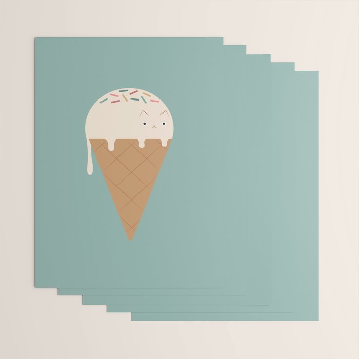 Ice Cream Cat Wrapping Paper Gallery Image 3