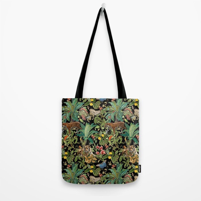 TIGER IN THE DARK JUNGLE Tote Bag Gallery Image 2