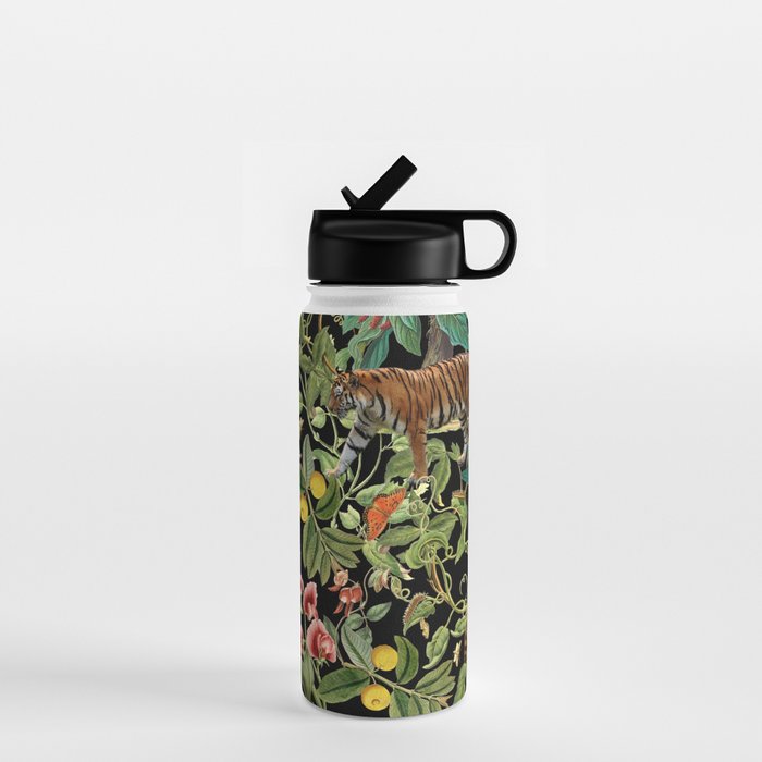 TIGER IN THE DARK JUNGLE Water Bottle Gallery Image 1