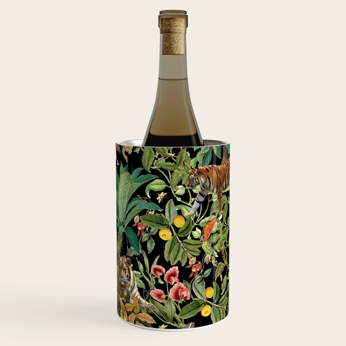 TIGER IN THE DARK JUNGLE Wine Chiller Gallery Image 1