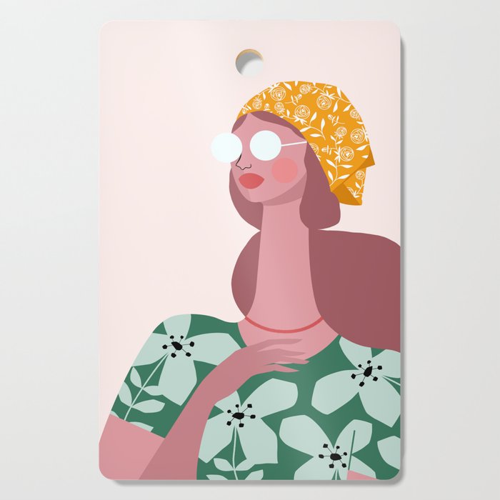 Spring Scarf Cutting Board Gallery Image 1