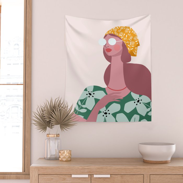 Spring Scarf Wall Tapestry Gallery Image 2