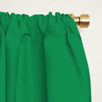 Fish Stripe Minimal Mid Century Modern Green and Pink Window Curtain Gallery Image 2