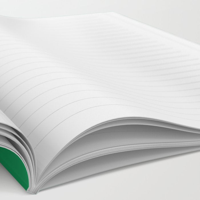 Fish Stripe Minimal Mid Century Modern Green and Pink Notebook Gallery Image 2