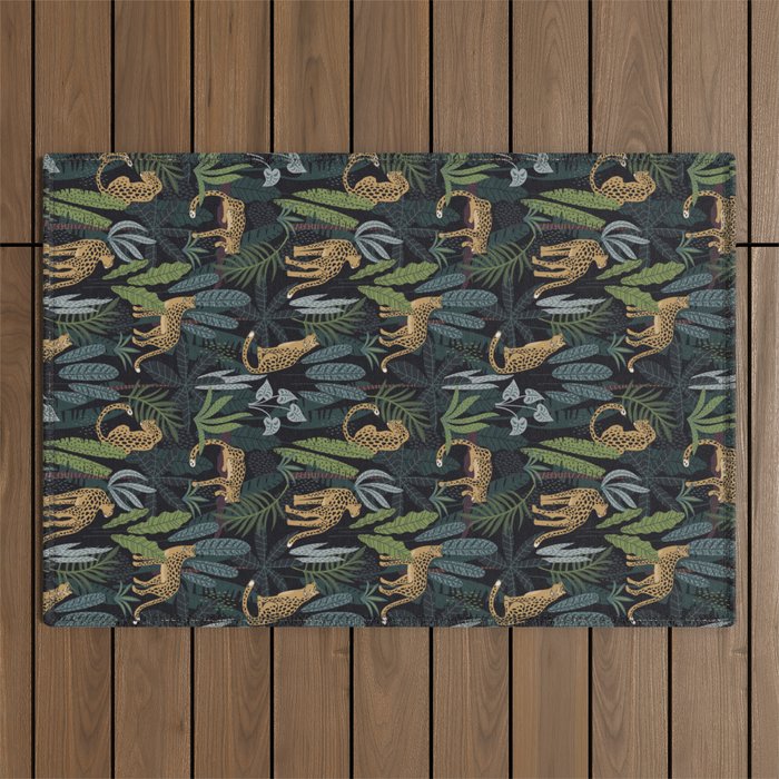 Wild Cheetah Prints Outdoor Rug Gallery Image 1