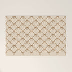 Bows & Ribbons Pattern LVI Neutral Beige Welcome Mat Gallery Image 1