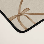 Bows & Ribbons Pattern LVI Neutral Beige Desk Mat Gallery Image 4