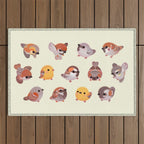 Sparrow (Passer) Outdoor Rug Gallery Image 1