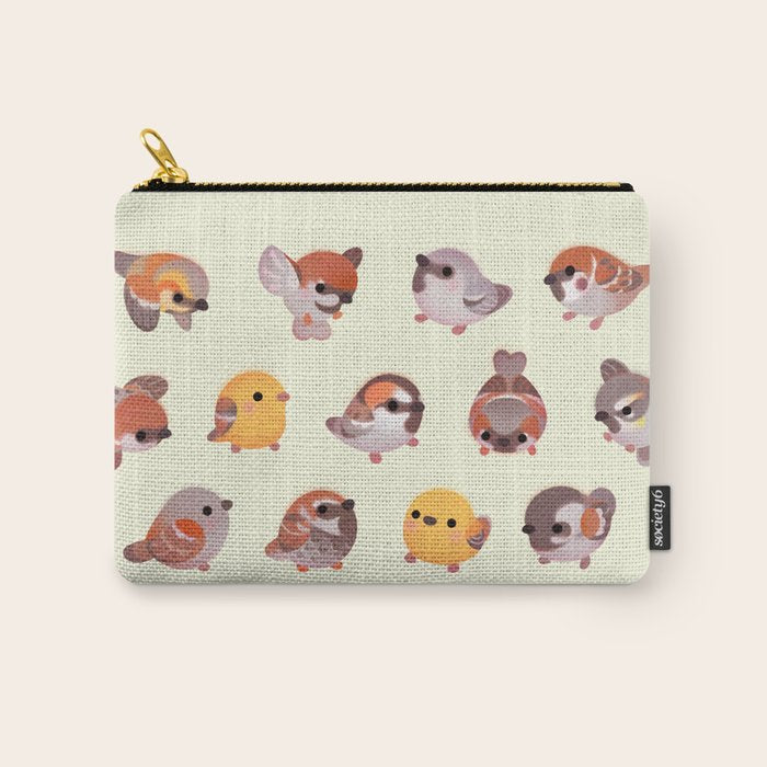 Sparrow (Passer) Carry All Pouch Gallery Image 1