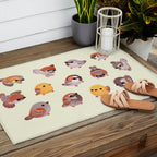 Sparrow (Passer) Outdoor Rug Gallery Image 2