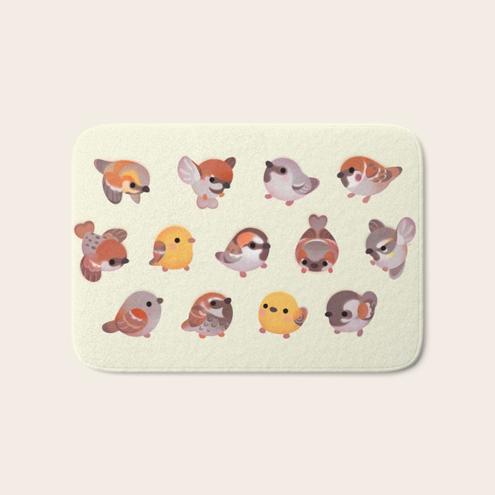 Sparrow (Passer) Bath Mat Gallery Image 1