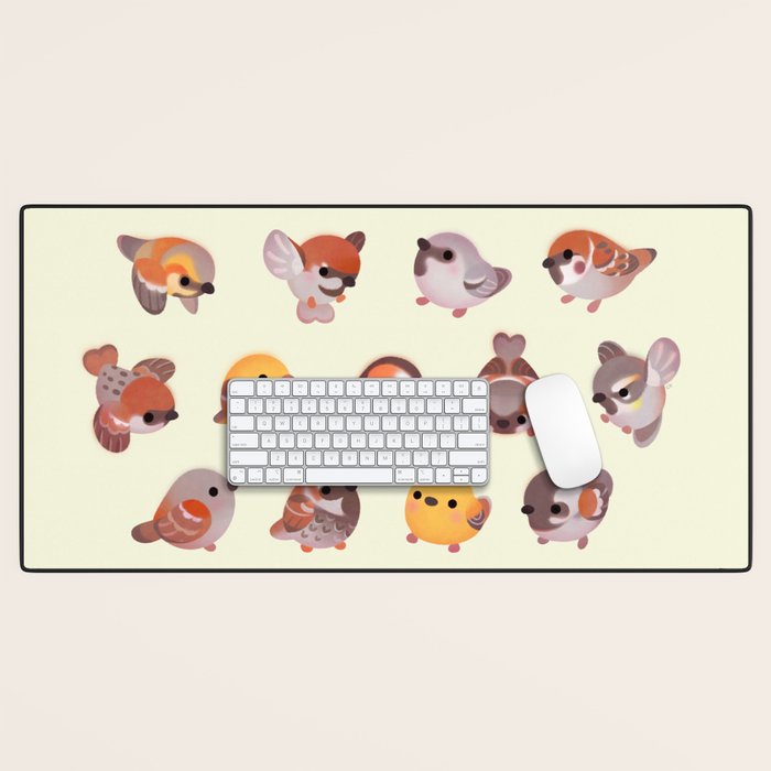 Sparrow (Passer) Desk Mat Gallery Image 1