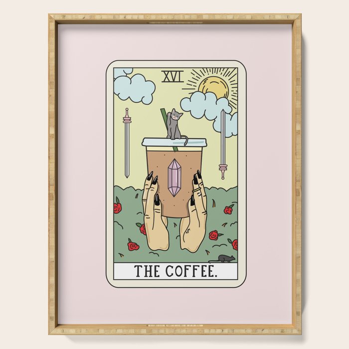 COFFEE READING Serving Tray Gallery Image 1