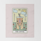 COFFEE READING Throw Blanket Gallery Image 2
