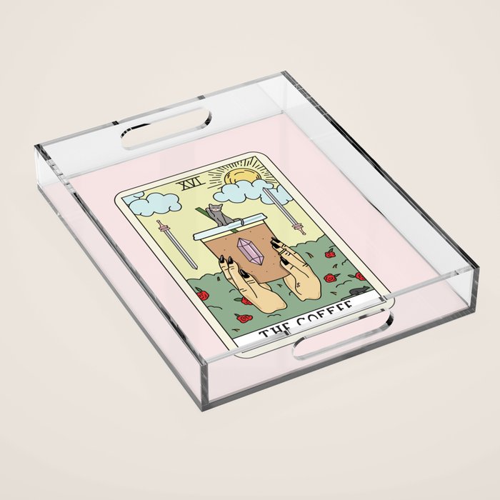 COFFEE READING Acrylic Tray Gallery Image 1