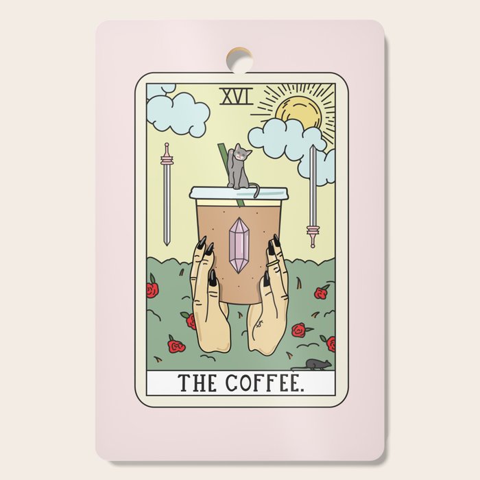 COFFEE READING Cutting Board Gallery Image 1