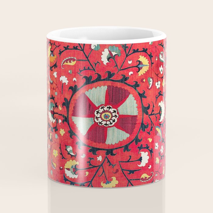 Lakai Suzani Samarkand Uzbekistan Embroidery Print Coffee Mug Gallery Image 4