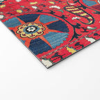 Lakai Suzani Samarkand Uzbekistan Embroidery Print Welcome Mat Gallery Image 2