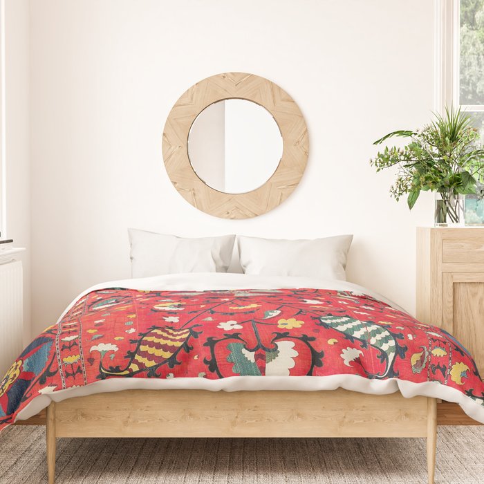 Lakai Suzani Samarkand Uzbekistan Embroidery Print Duvet Cover Gallery Image 3
