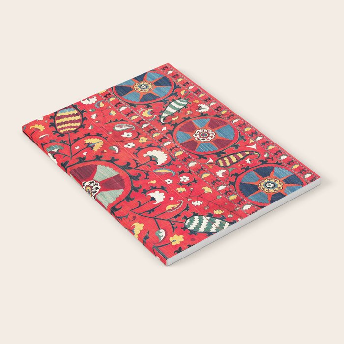 Lakai Suzani Samarkand Uzbekistan Embroidery Print Notebook Gallery Image 2