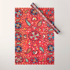 Lakai Suzani Samarkand Uzbekistan Embroidery Print Wrapping Paper Gallery Image 1