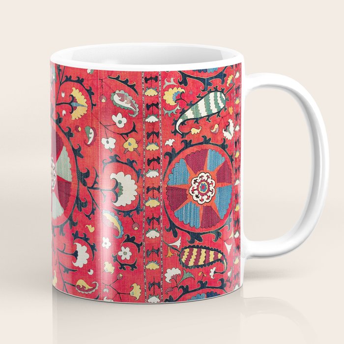 Lakai Suzani Samarkand Uzbekistan Embroidery Print Coffee Mug Gallery Image 1