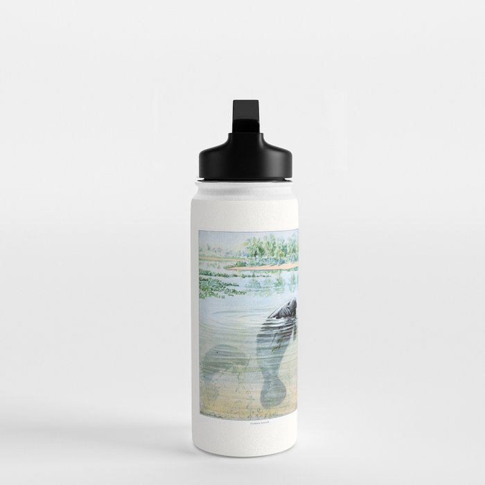 Vintage Florida Manatee Water Bottle Gallery Image 3