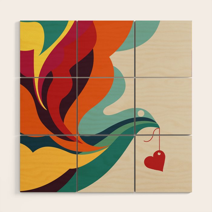 Love Message Wood Wall Art Gallery Image 1