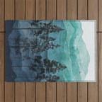 Mountains II Outdoor Rug Gallery Image 1