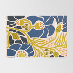 Modern floral illustration; Backyard flower Rug Gallery Image 2