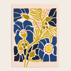Modern floral illustration; Backyard flower Poster Gallery Image 4