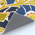 Modern floral illustration; Backyard flower Rug Gallery Image 4