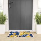 Modern floral illustration; Backyard flower Welcome Mat Gallery Image 3
