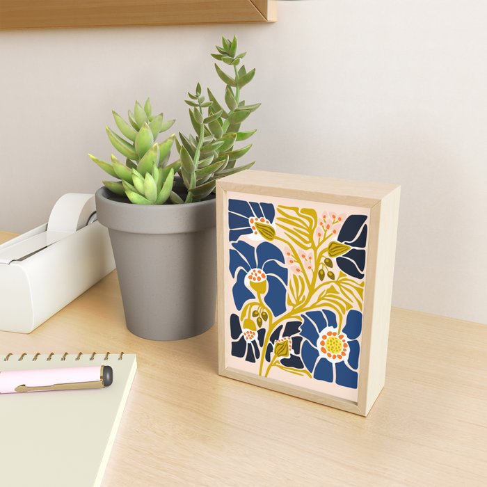 Modern floral illustration; Backyard flower Mini Art Print Gallery Image 2